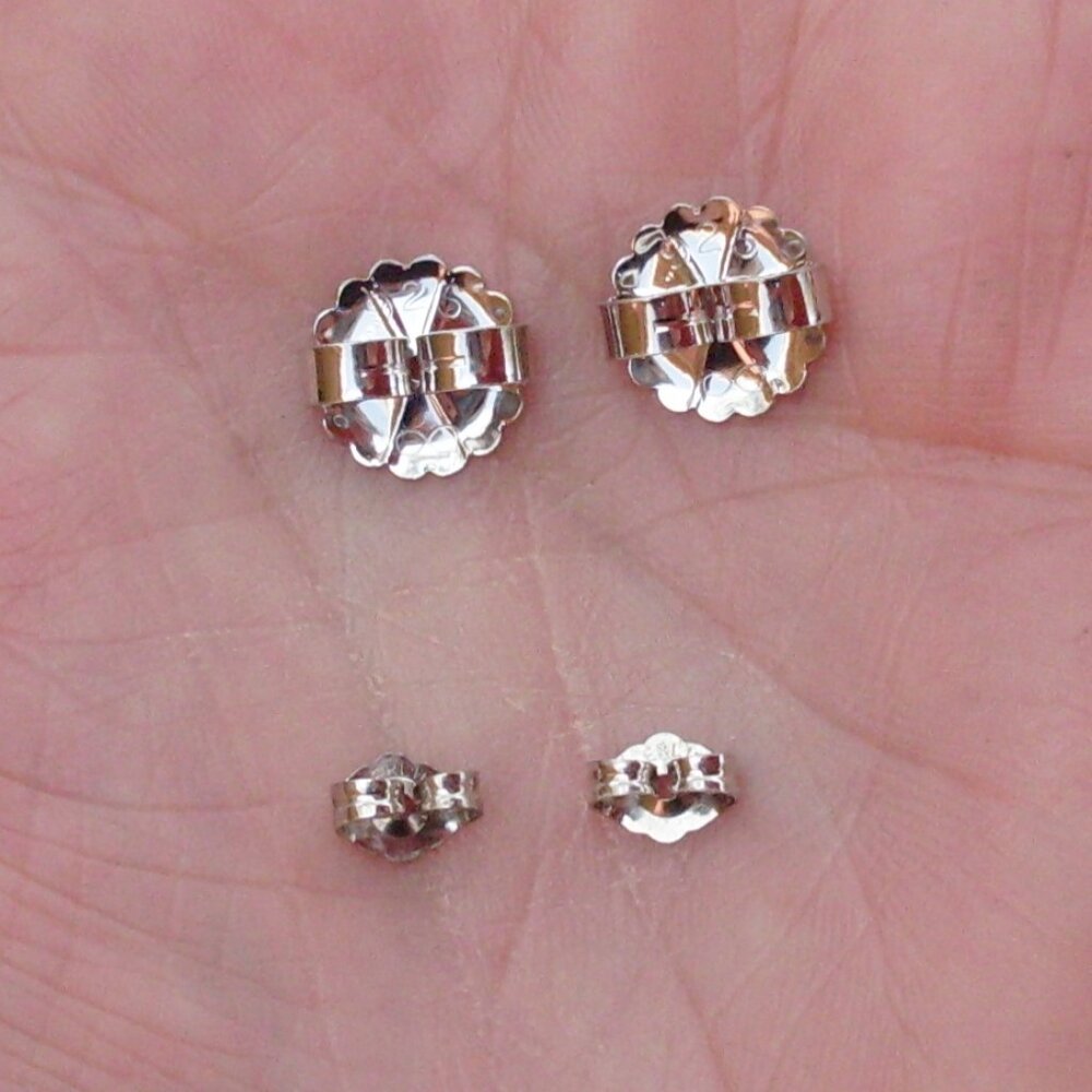 Early Issue David Yurman Cable Classics Hoop Earrings 14K/925 - DY Backs - Picture 7 of 8
